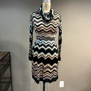 Missoni chevron knit dress. This is a Quintessential Missoni piece.